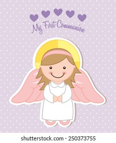my first communion design, vector illustration eps10 graphic 