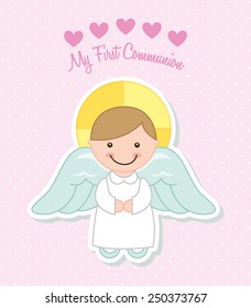 my first communion design, vector illustration eps10 graphic 