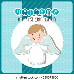my first communion design, vector illustration eps10 graphic 