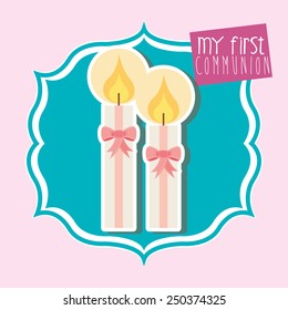 my first communion design, vector illustration eps10 graphic 