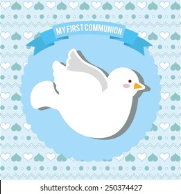 my first communion design, vector illustration eps10 graphic 