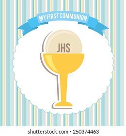 my first communion design, vector illustration eps10 graphic 