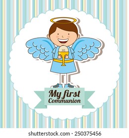 my first communion design, vector illustration eps10 graphic 