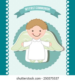 my first communion design, vector illustration eps10 graphic 