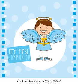 my first communion design, vector illustration eps10 graphic 