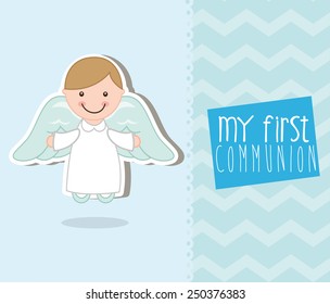 my first communion design, vector illustration eps10 graphic 