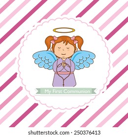 my first communion design, vector illustration eps10 graphic 