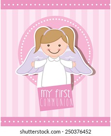 my first communion design, vector illustration eps10 graphic 