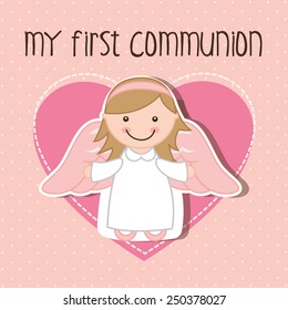 my first communion design, vector illustration eps10 graphic 