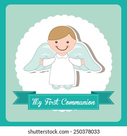 my first communion design, vector illustration eps10 graphic 