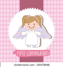 my first communion design, vector illustration eps10 graphic 