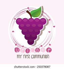 my first communion design, vector illustration eps10 graphic 