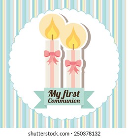 my first communion design, vector illustration eps10 graphic 