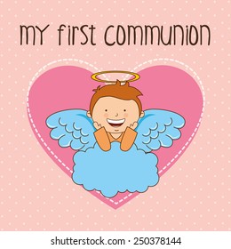my first communion design, vector illustration eps10 graphic 
