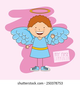 my first communion design, vector illustration eps10 graphic 
