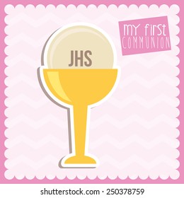 my first communion design, vector illustration eps10 graphic 