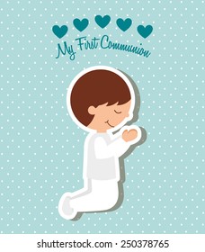 my first communion design, vector illustration eps10 graphic 