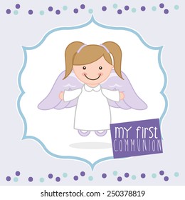 my first communion design, vector illustration eps10 graphic 