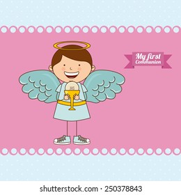 my first communion design, vector illustration eps10 graphic 