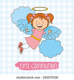 my first communion design, vector illustration eps10 graphic 