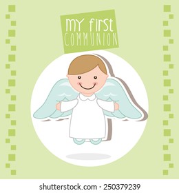 my first communion design, vector illustration eps10 graphic 