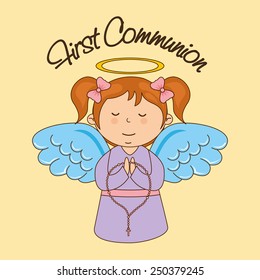 my first communion design, vector illustration eps10 graphic 