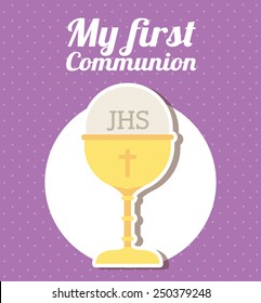 my first communion design, vector illustration eps10 graphic 