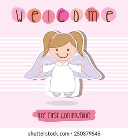 my first communion design, vector illustration eps10 graphic 