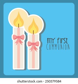 my first communion design, vector illustration eps10 graphic 