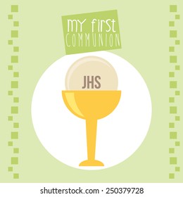 my first communion design, vector illustration eps10 graphic 