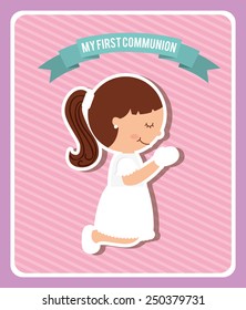 my first communion design, vector illustration eps10 graphic 