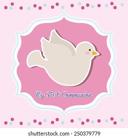 my first communion design, vector illustration eps10 graphic 