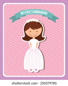 my first communion design, vector illustration eps10 graphic 