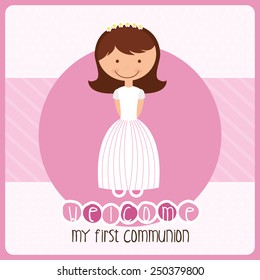 my first communion design, vector illustration eps10 graphic 