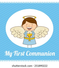 my first communion design, vector illustration eps10 graphic 