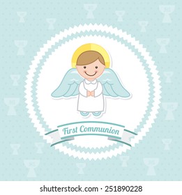 my first communion design, vector illustration eps10 graphic 