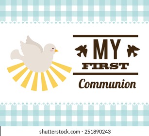 my first communion design, vector illustration eps10 graphic 