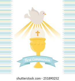 my first communion design, vector illustration eps10 graphic 