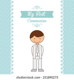 my first communion design, vector illustration eps10 graphic 