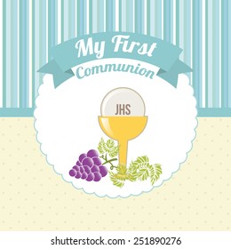 my first communion design, vector illustration eps10 graphic 