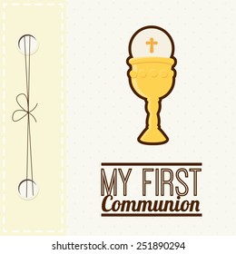 my first communion design, vector illustration eps10 graphic 
