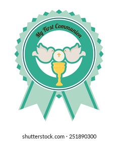my first communion design, vector illustration eps10 graphic 