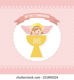 my first communion design, vector illustration eps10 graphic 