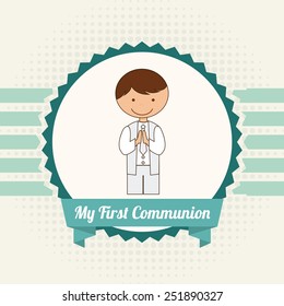 my first communion design, vector illustration eps10 graphic 