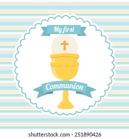 my first communion design, vector illustration eps10 graphic 