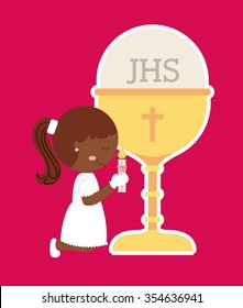 my first communion design, vector illustration eps10 graphic 