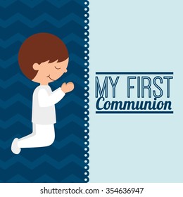my first communion design, vector illustration eps10 graphic 