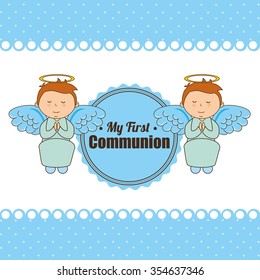 my first communion design, vector illustration eps10 graphic 
