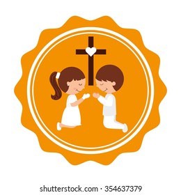 my first communion design, vector illustration eps10 graphic 