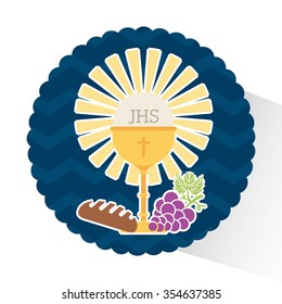 my first communion design, vector illustration eps10 graphic 